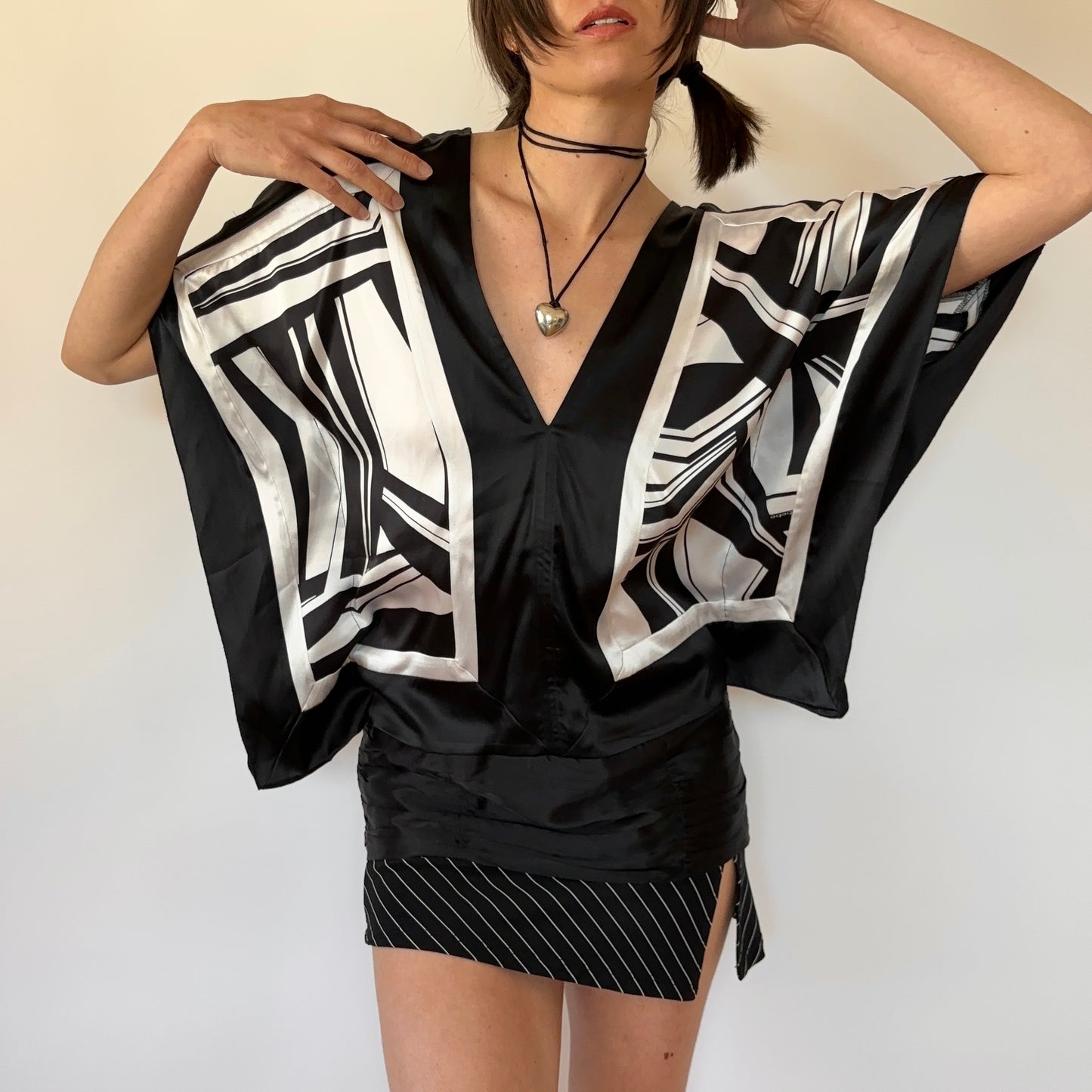 Bebe Silk Y2K Blouse (S)