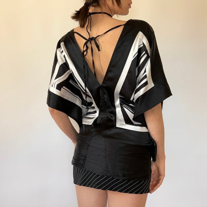 Bebe Silk Y2K Blouse (S)