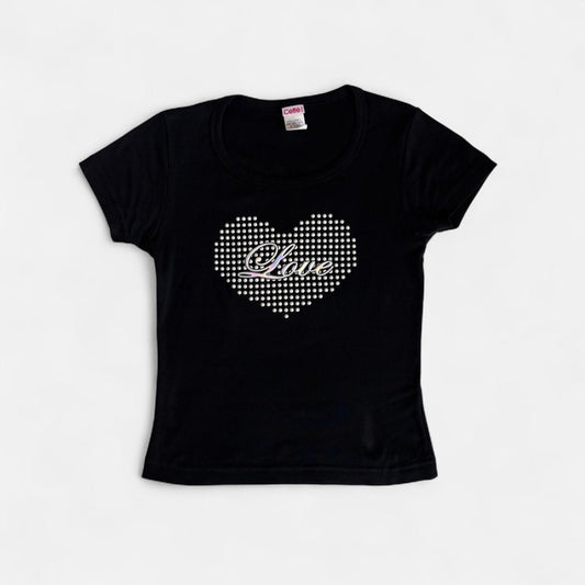 90s Love Graphic Baby Tee (XS/S)