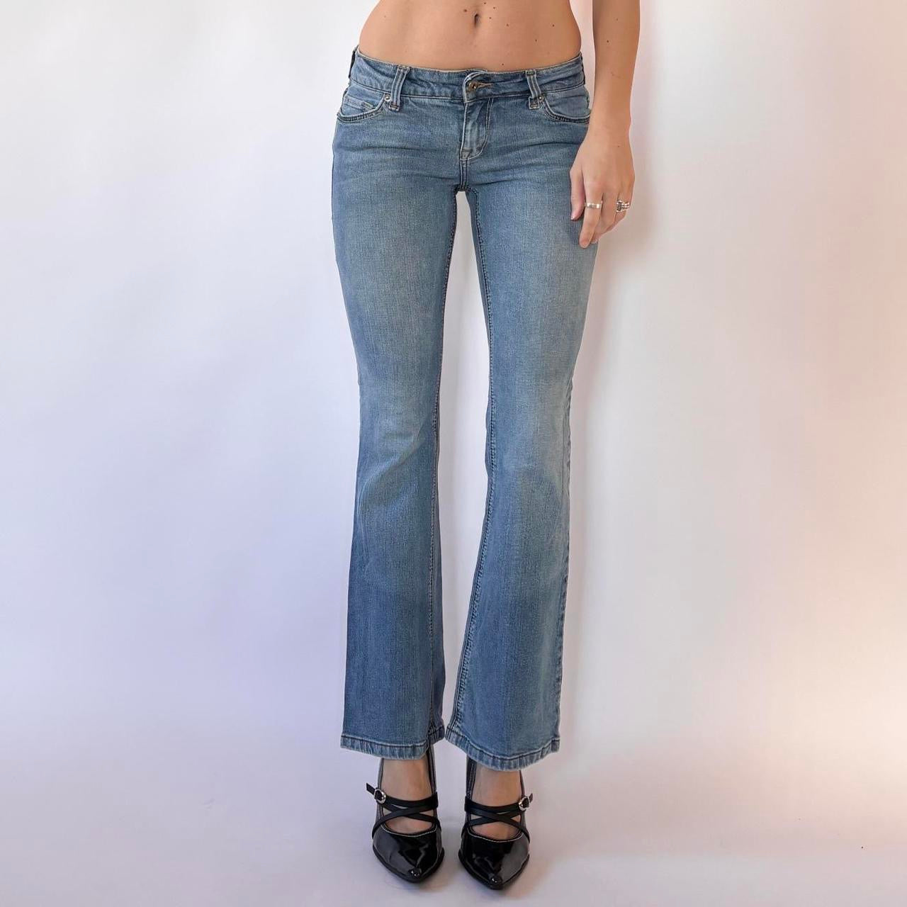 Y2K Low Rise Flare Jeans (XXS)