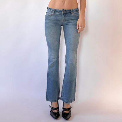 Y2K Low Rise Flare Jeans (XXS)