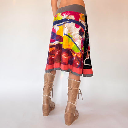 Desigual Graphic Midi Skirt (L/XL)