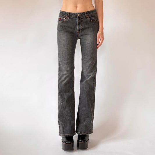90s Gray Flare Jeans (S)