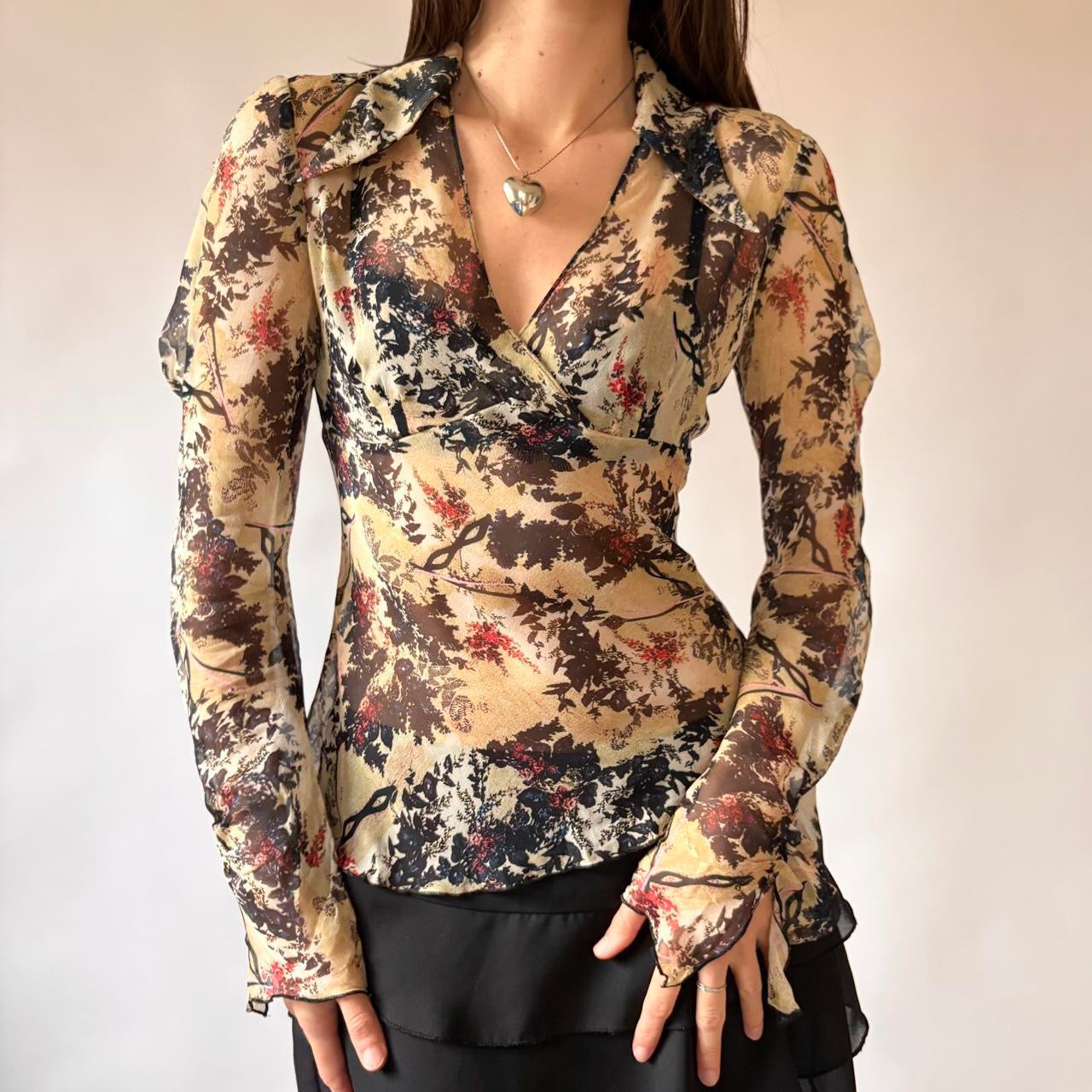Diane Von Furstenberg Silk Blouse (S)