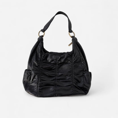 Hobo Black Slouchy Leather Bag