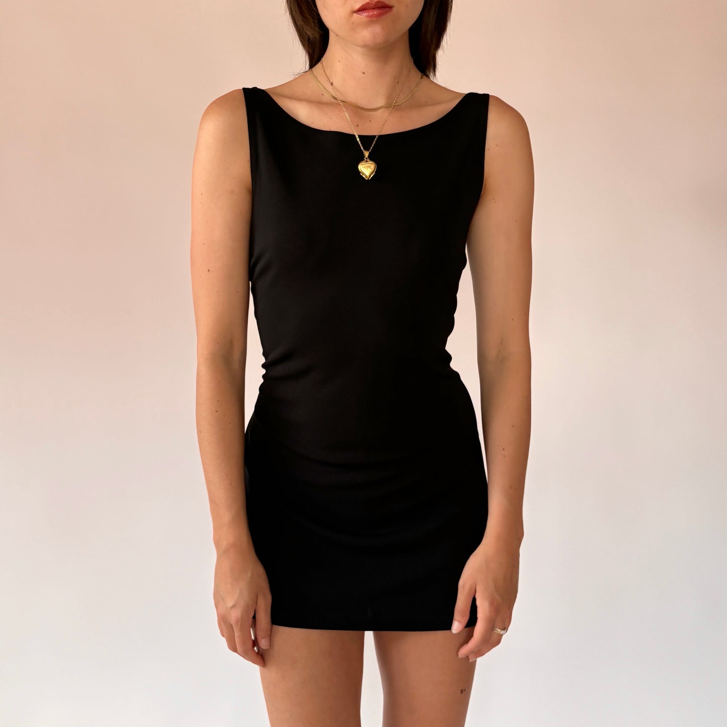 90s Noir Mini Dress (M)