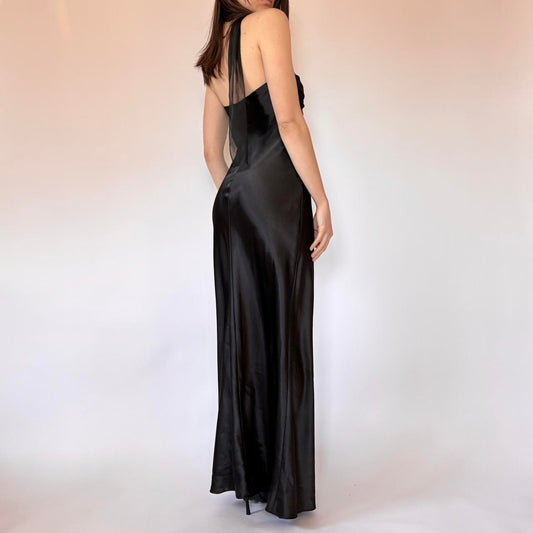 Y2K Deadstock Noir Formal Gown (S)
