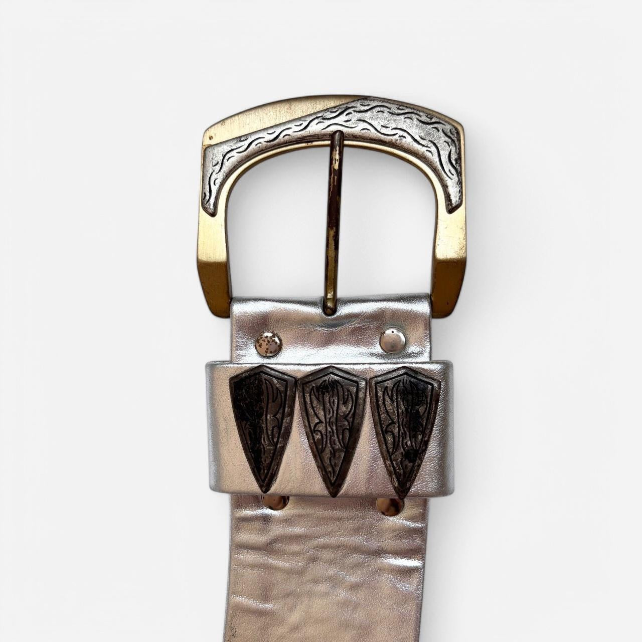 70s Silver Statement Belt (XS/S)