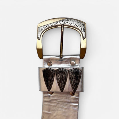 70s Silver Statement Belt (XS/S)