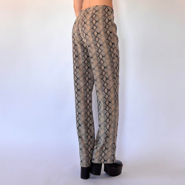 90s Snakeskin Trousers (M)