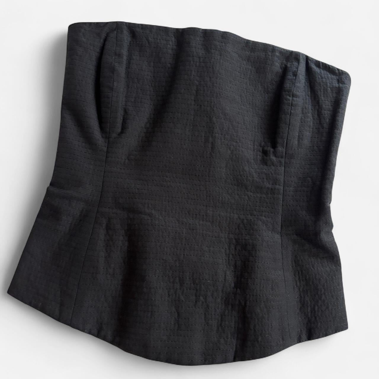 90s Italian Linen Structured Top (S)