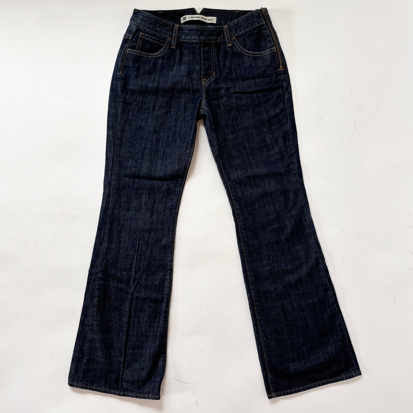 Y2K Side Zip Jeans - Dark Wash (S)