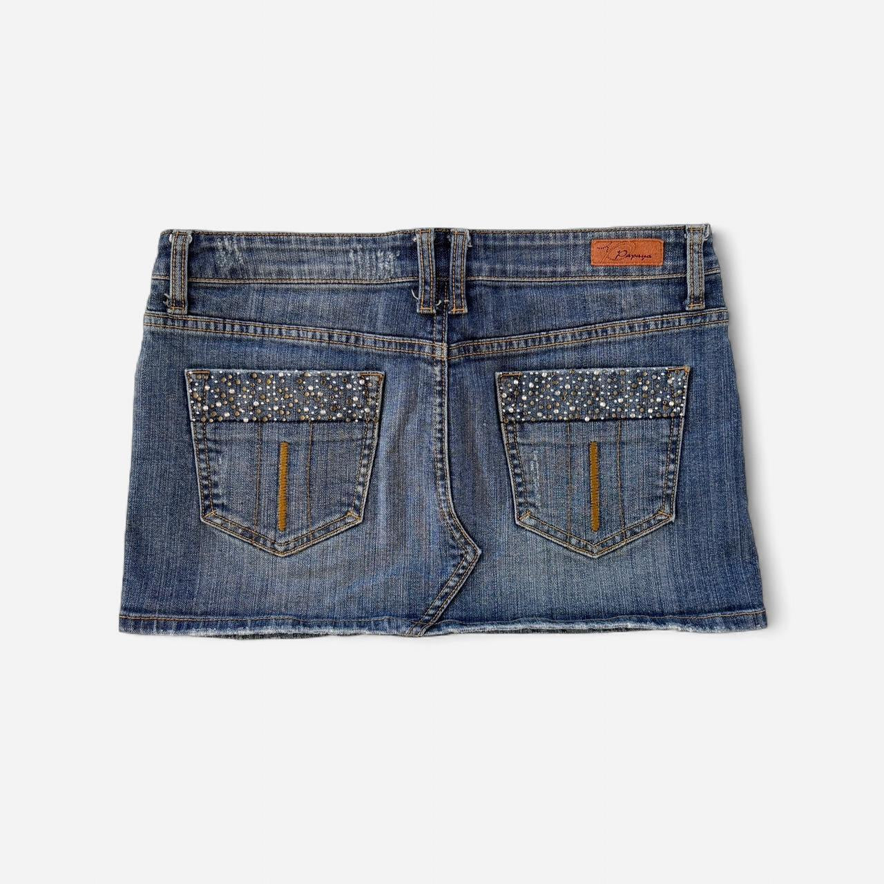 Y2K Denim Mini Skirt (S)