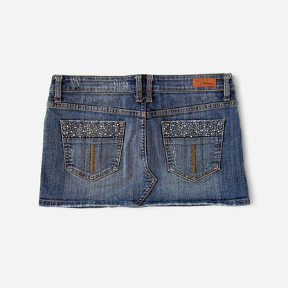 Y2K Denim Mini Skirt (S)