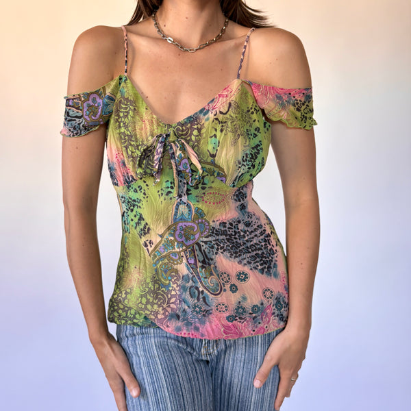 Y2K Bisou Bisou Whimsy Top (M)