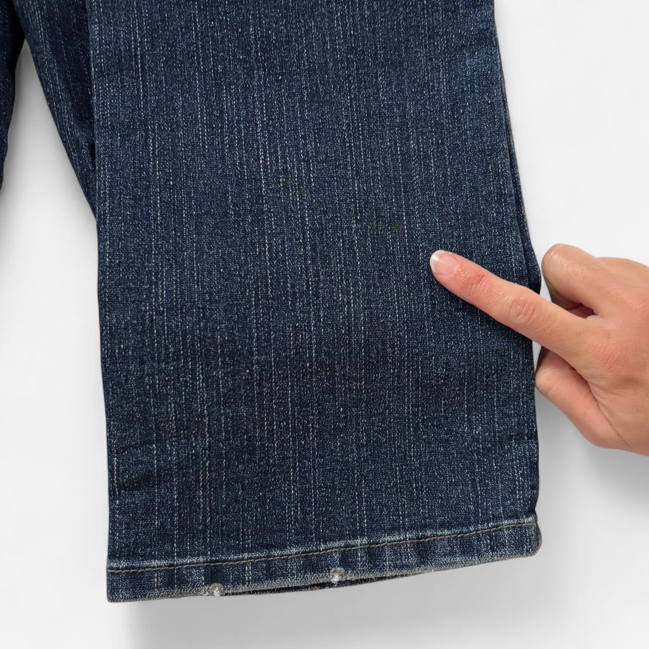 Y2K Low Rise Studded Bootcut Jeans (XXS)