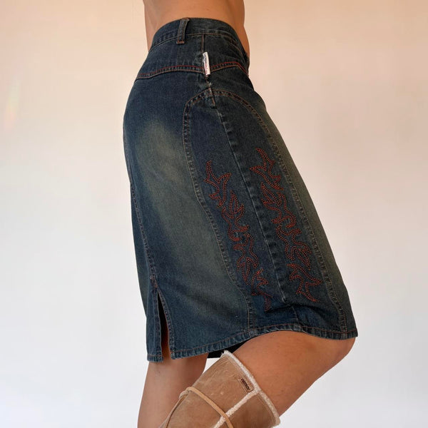 Y2K Mary-Kate & Ashley Denim Skirt (XS/S)