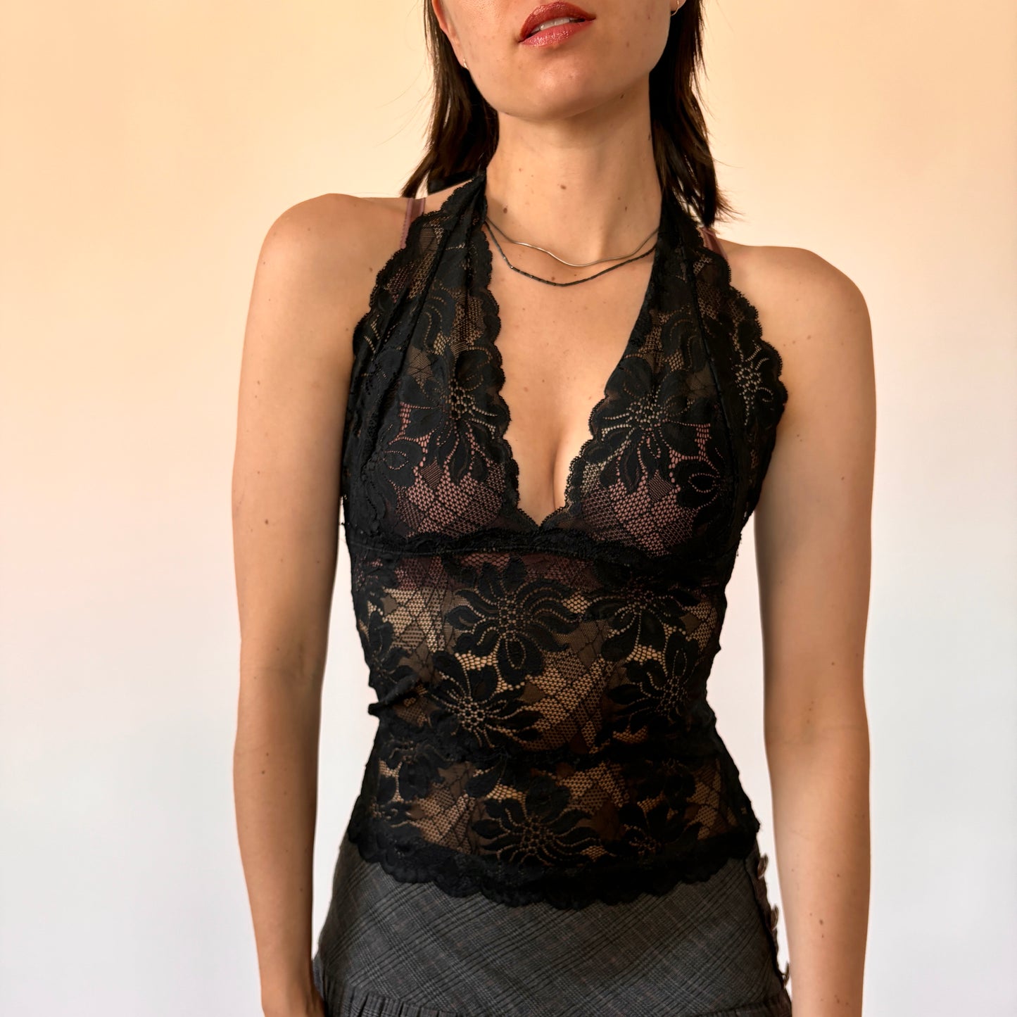 Frederick’s of Hollywood Lace Halter (S)