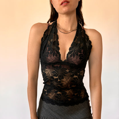 Frederick’s of Hollywood Lace Halter (S)