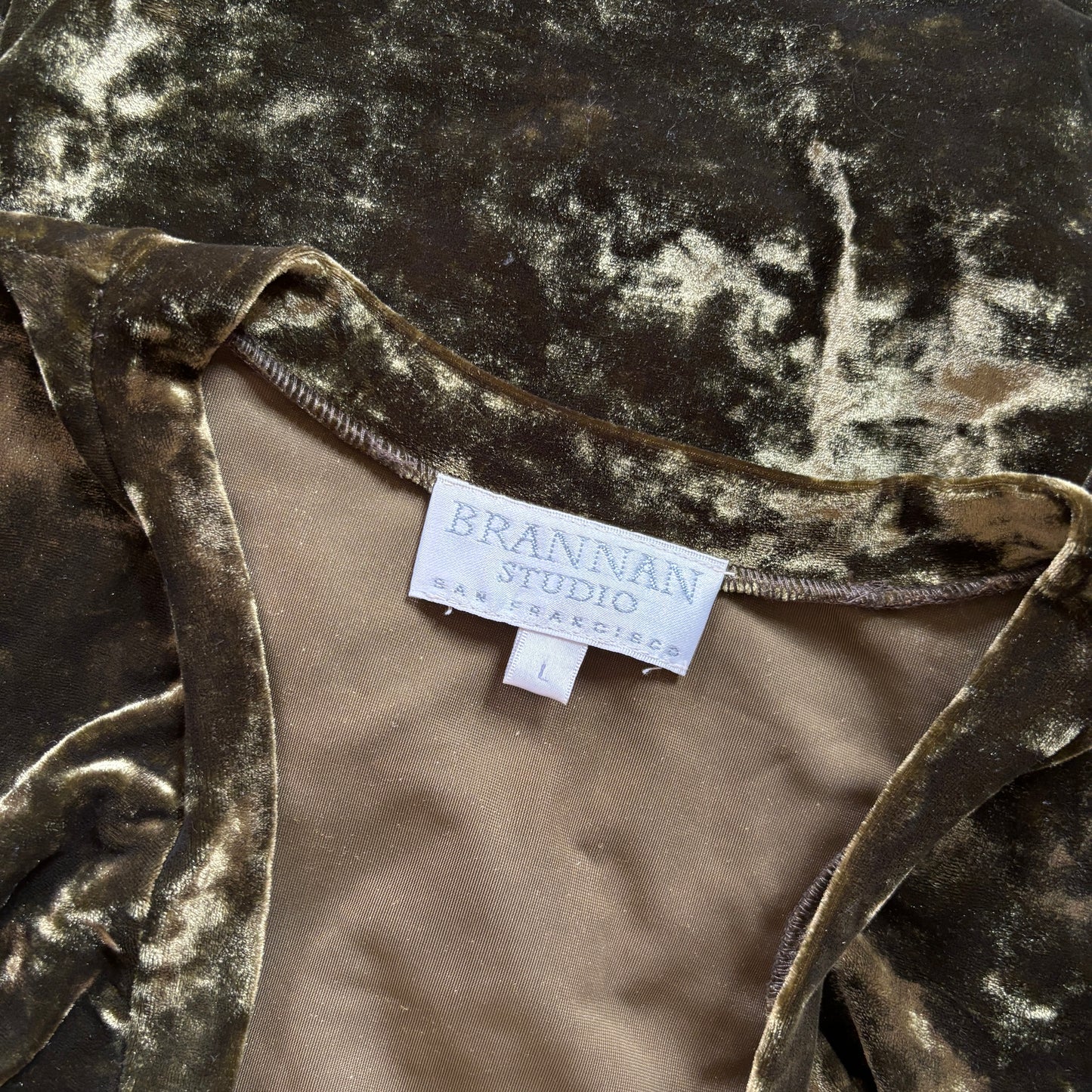 90s Moss Velvet Top (M/L)