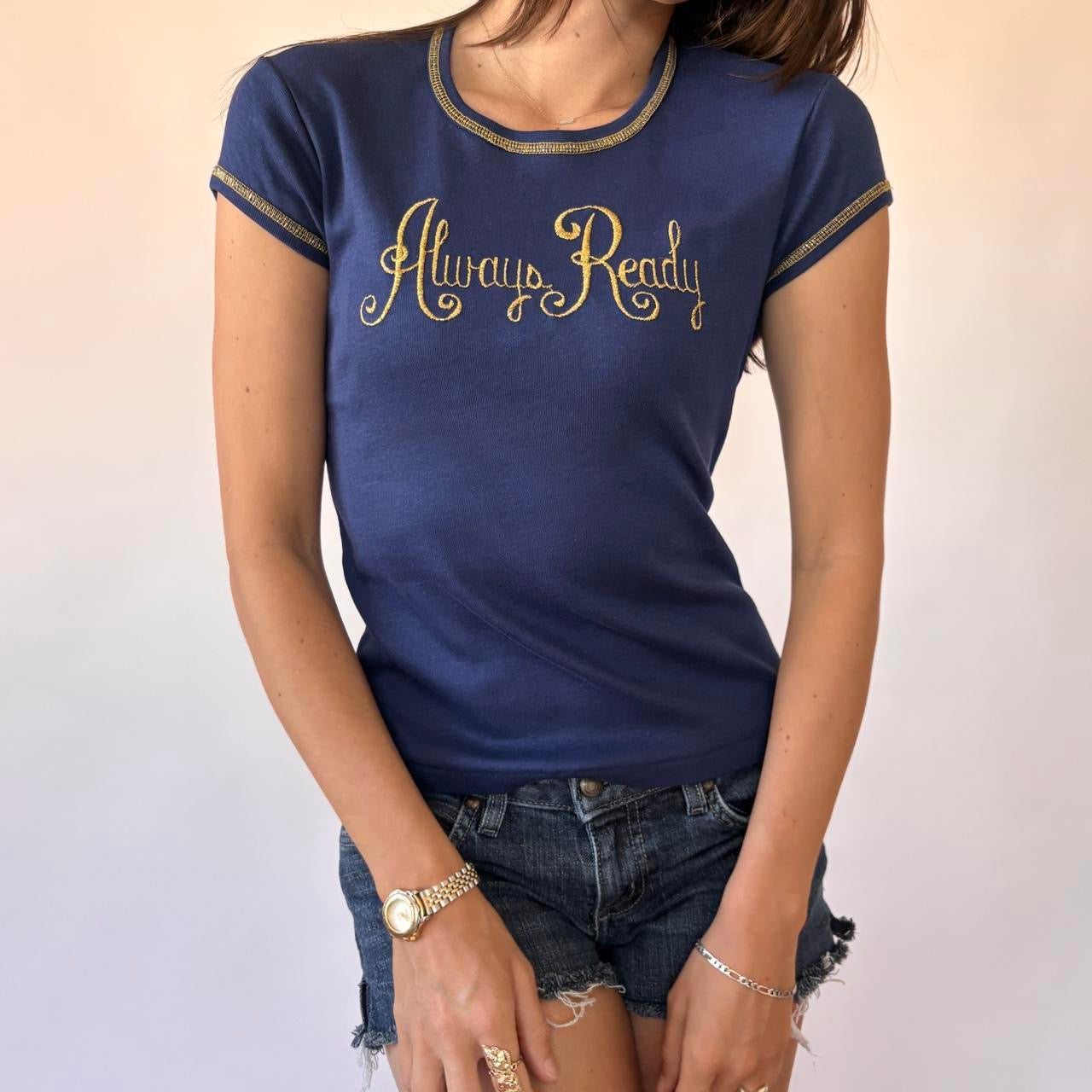 70s Always Ready Baby Tee (S/M)