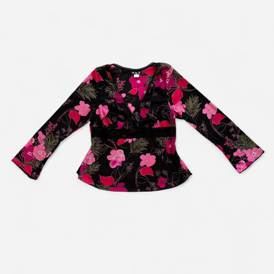 Y2K Floral Mesh Top (1X)