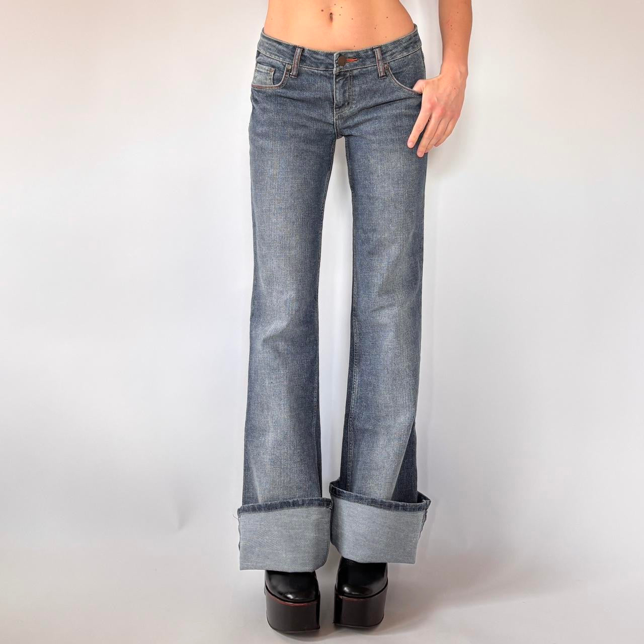 Y2K Low Rise Flare Jeans (S)