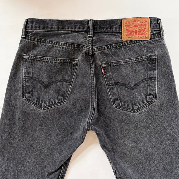 90s Levi’s Black Wash 501s (L)