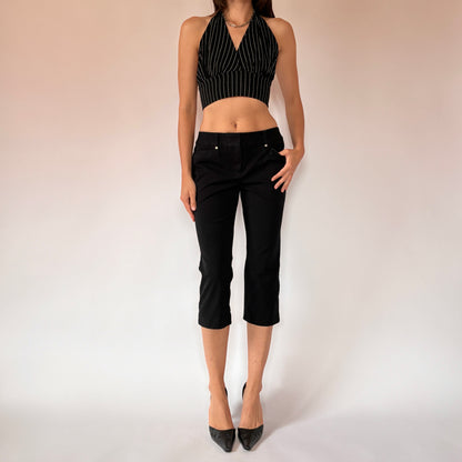 Y2K Noir Capris (S)