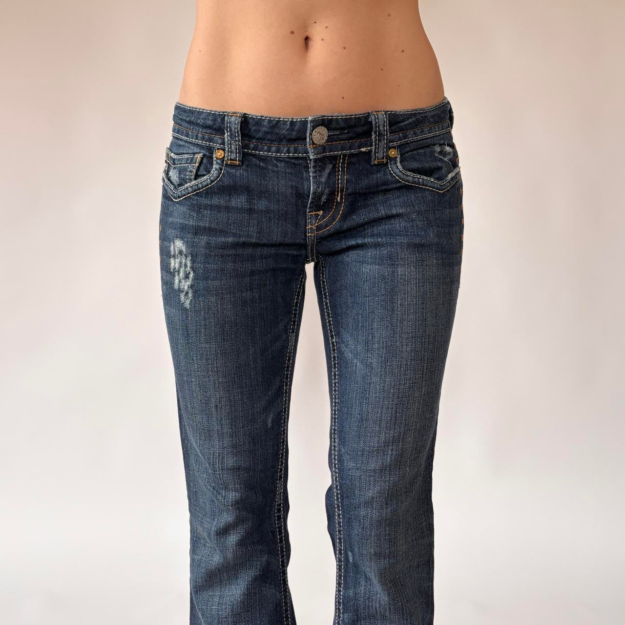 Y2K Mek Low Rise Bootcut Jeans (S/M)