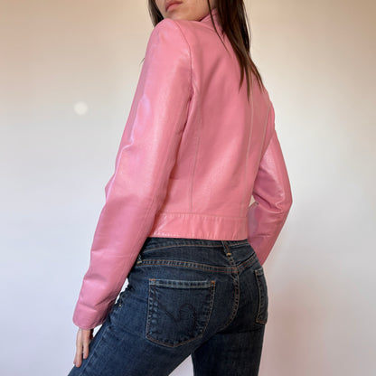 Wilson’s Leather Pink Moto Jacket (XS)