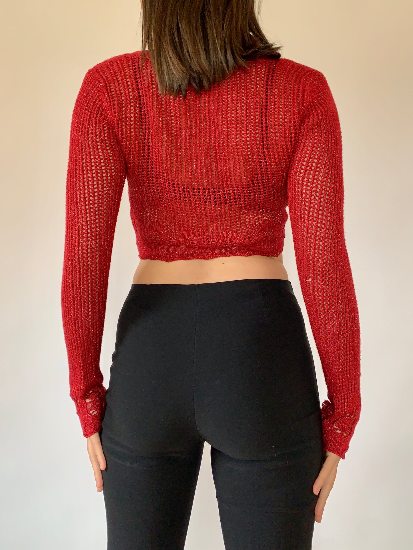 Y2K Crochet Cardigan - S/M