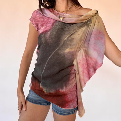Asymmetrical Watercolor Top (S)