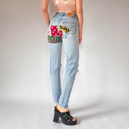 Levi’s 80s Patchwork 501s (XS)