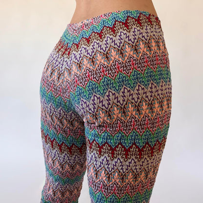 90s Does 70s Knitted Flares (S/M)