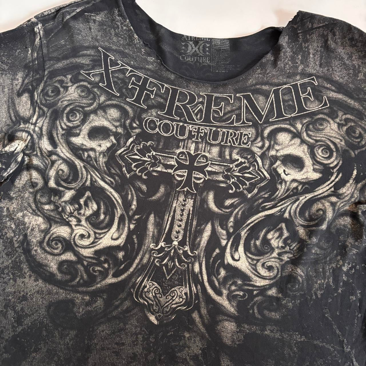 Y2K Xtreme Couture Thrashed T-Shirt (XL-2X)