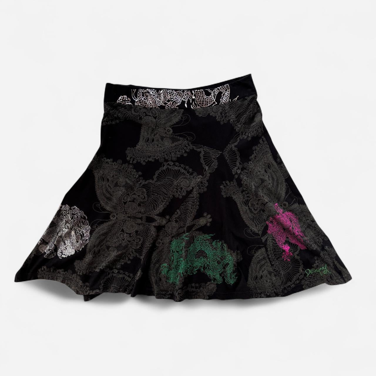 Desigual Graphic Midi Skirt (L/XL)