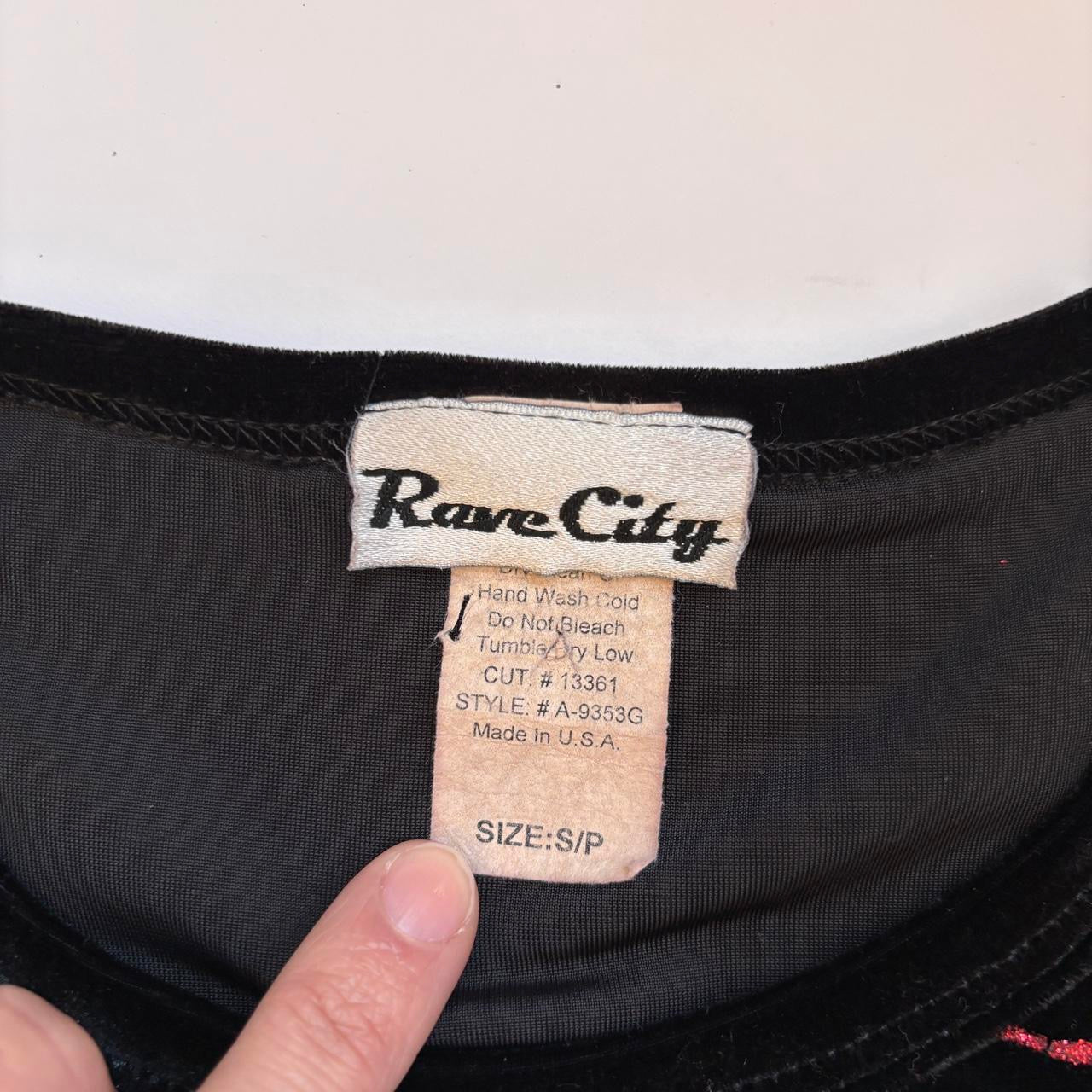 90s Velvet Dragon Top (XS/S)