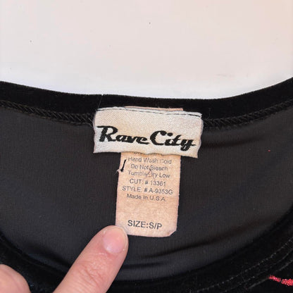 90s Velvet Dragon Top (XS/S)