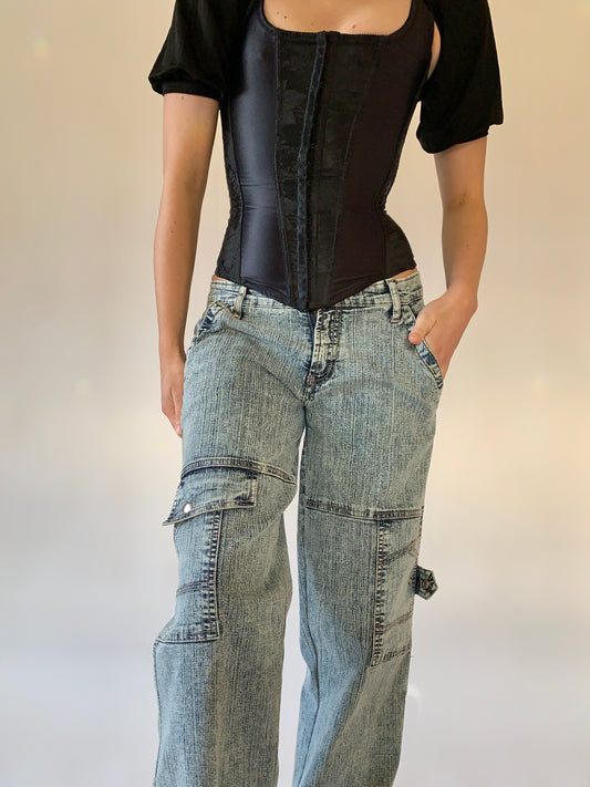 Y2K Cargo Jeans (S)