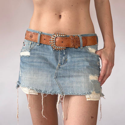 Miss Me Y2K Leather Belt (S)