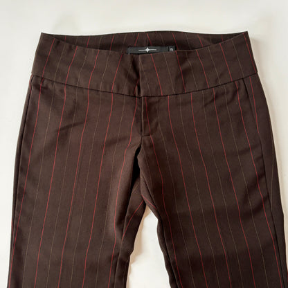 2000s Corpcore Pinstripe Trousers (S)
