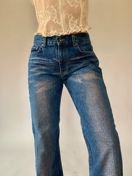 DKNY Glitter Jeans - Small