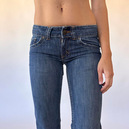 00s Deadstock Low Rise Flare Jeans (XXS)