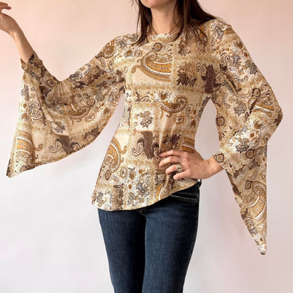 Y2K Boho Whimsy Top (S/M)