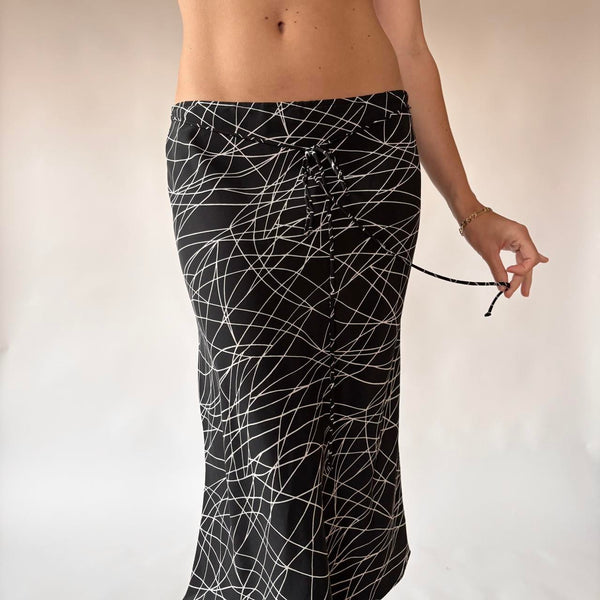 90s Abstract Midi Skirt (M)