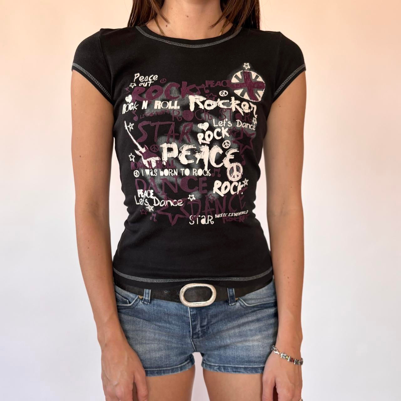 2000s Rock Baby Tee (XS/S)