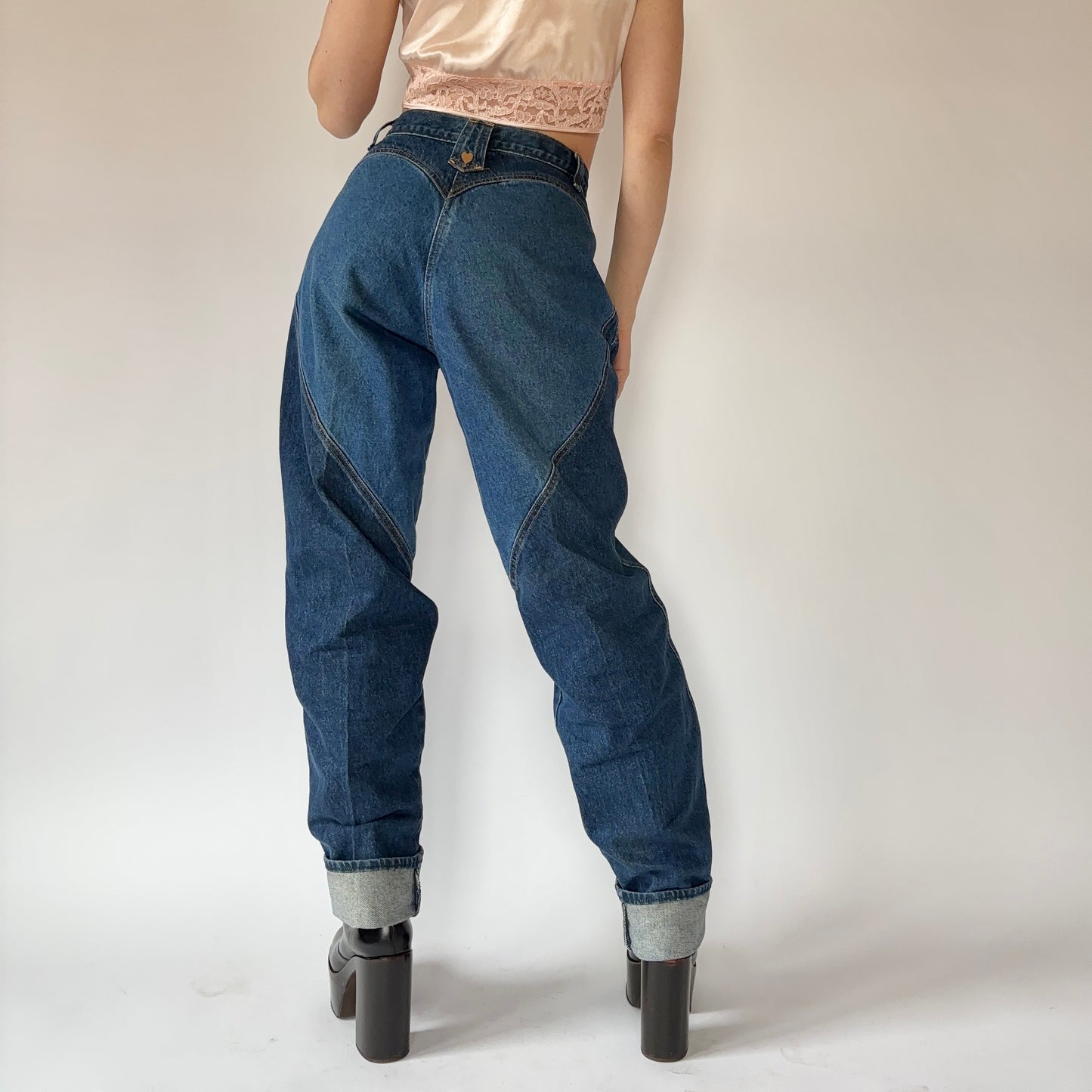 80s Western Heart Jeans (S)