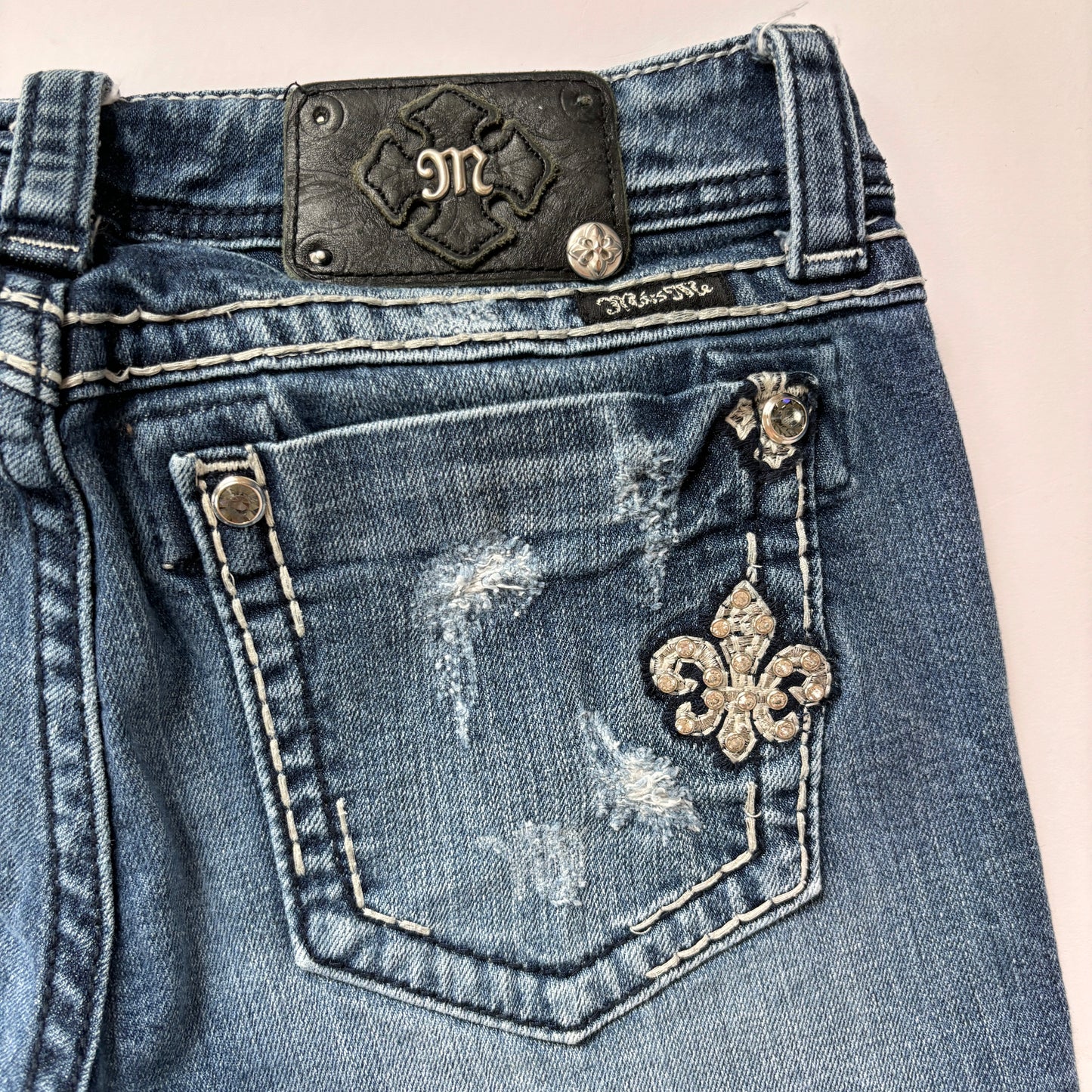 Y2K Miss Me Jeans (S)