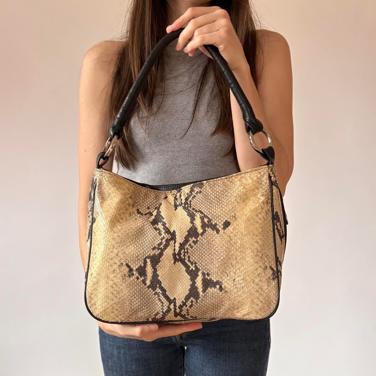 Snakeskin Leather Purse